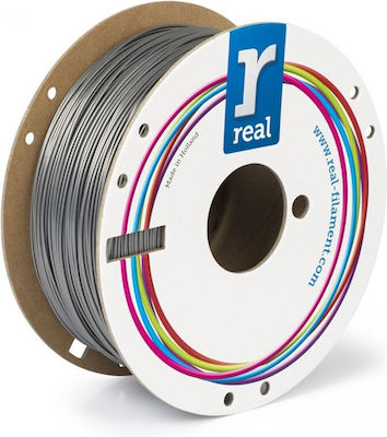 Real Filament PETG 3D Printer Filament 1.75mm Ασημί 1kg