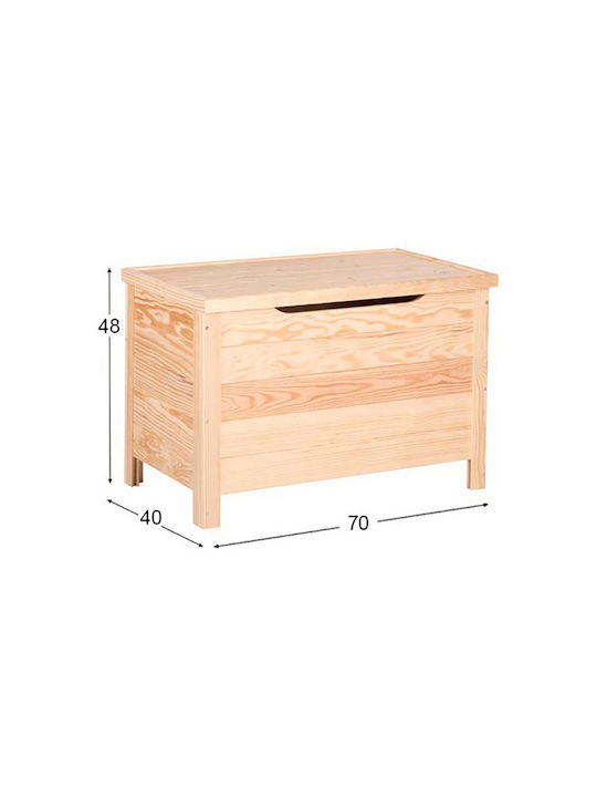 Astigarraga Декоративна куфар Дърво Бежов 70x40x48бр