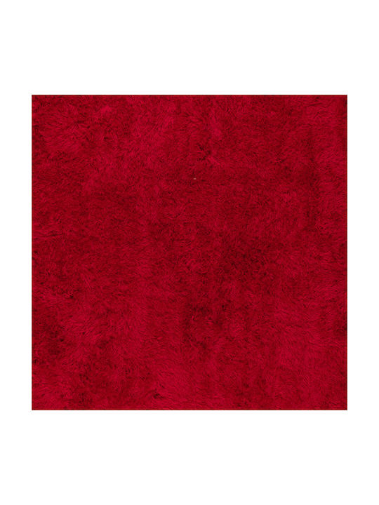 Koulis Carpets Flok Set Shaggy Covoare Pentru Dormitor Roșii 100-009-003 3 Bucăți