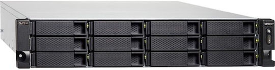 QNap TS-h1886XU-RP-R2-D1622-32G NAS Rack with 12 slots for HDD/SSD and 4 Ethernet ports