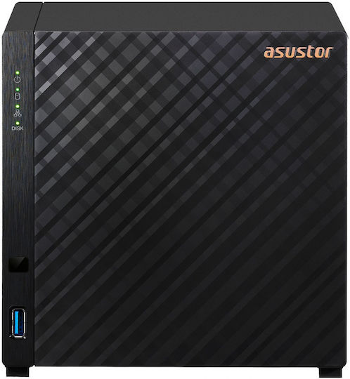 Asustor Lockerstor 4 Gen2 (AS6704T) NAS Tower με 4 θέσεις για HDD/M.2/SSD και 2 θύρες Ethernet