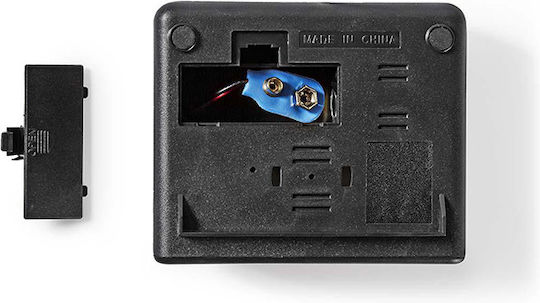Nedis Tischuhr Digital LED Kunststoff mit Wecker & Tischradio Schwarz CLDK008BK