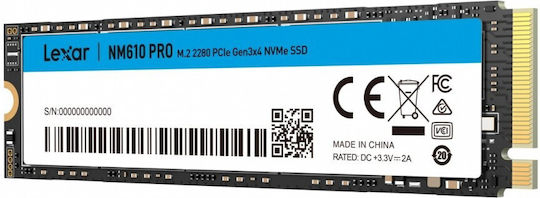 Lexar NM610PRO SSD 1TB M.2 mit PCI Express 3.0 Anschluss