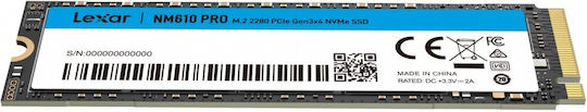 Lexar NM610PRO SSD 1TB M.2 mit PCI Express 3.0 Anschluss