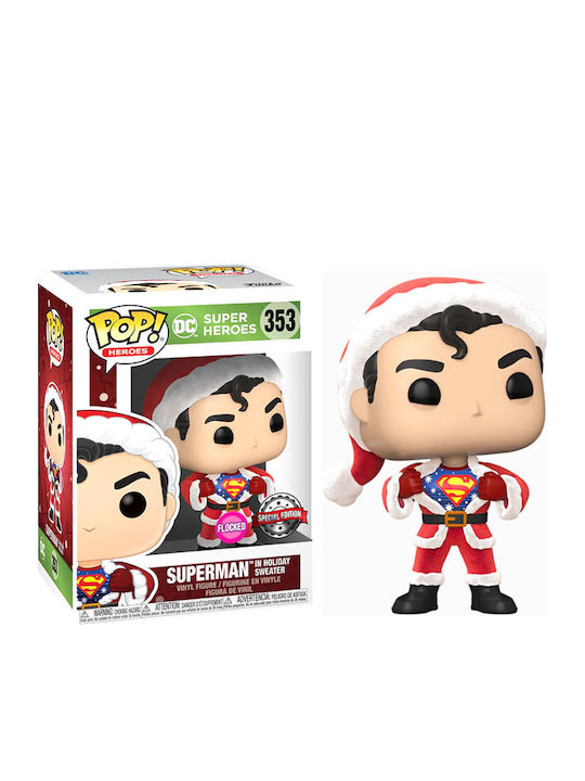 Funko Поп! Tees Филми: DC Comics - Superman (Среден) (L) 353 Мек Специално издание