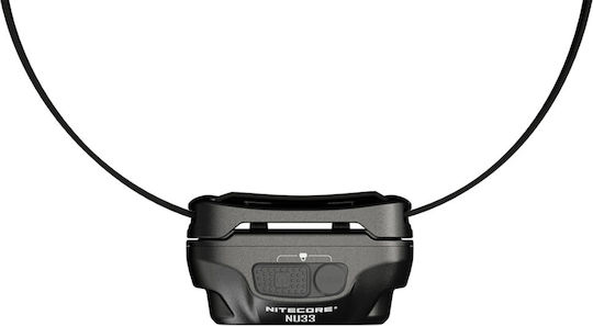 NiteCore Rechargeable Headlamp LED IP66 with Maximum Brightness 700lm NU33 Black