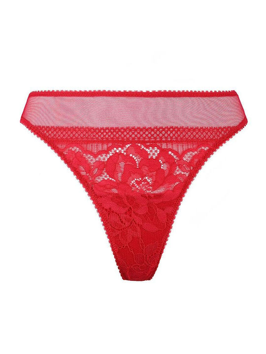 Jolidon Brasillian Slip Rot Spitze D2239 - Rot