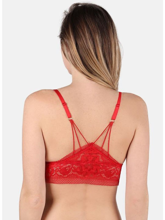 Jolidon Σουτιέν Bralette Κόκκινο S2238 - Κόκκινο