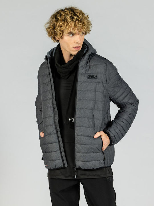 GSA Herren Winter Jacke Puffer Gray