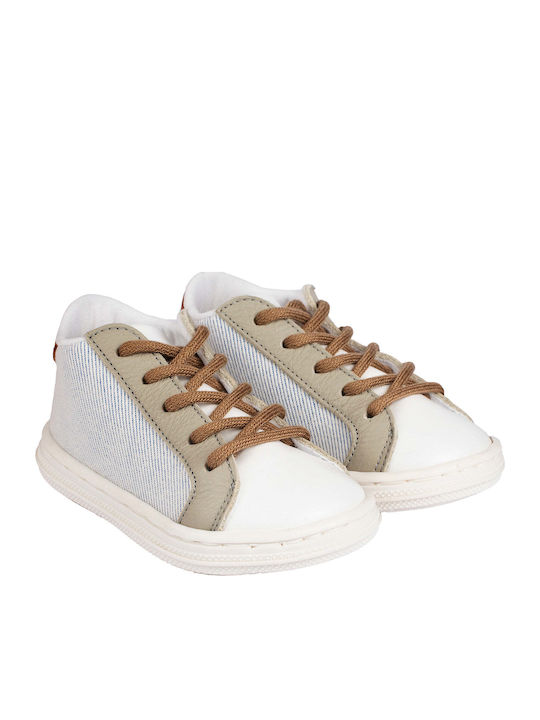 Babywalker Christening Leather Sneakers Mint White Beige