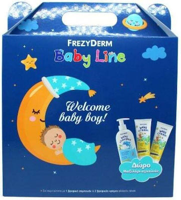 Frezyderm Baby Shampoo 300ml & Baby Cream 2x175ml & Δώρο Μαξιλάρι Αγκαλιάς για Αγοράκι 4τμχ