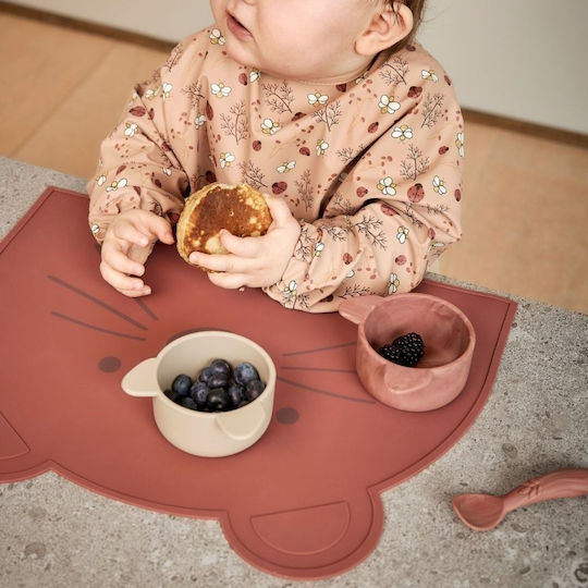 Nuuroo Baby Food Bowl Rosa Silicone Red 2 Pieces