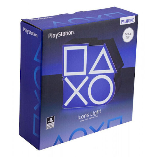 Paladone Kids Decorative Lamp Playstation Icons Blue 15x16x16εκ.