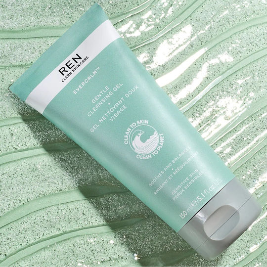 Ren Evercalm Gentle Cleansing Gel Sensitive Skin Gel Cleansing Face 150ml