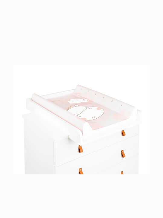 Kikka Boo Hippo Dreams Plastic Soft Changing Pad Pink for Bed 50x80cm