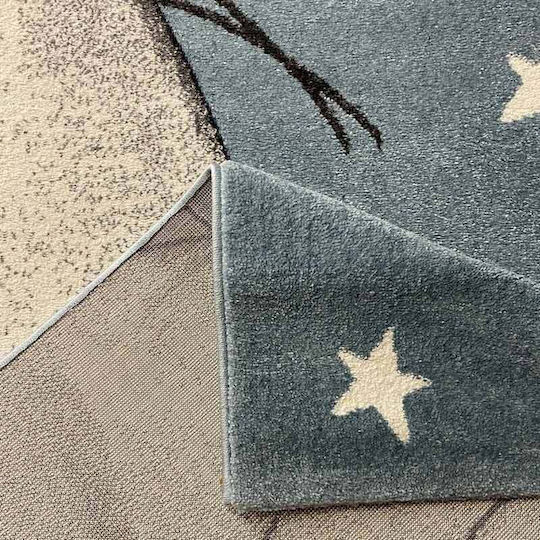 Koulis Carpets Слонче Детско килимче Светлосин 133x190см Дебелина 13мм