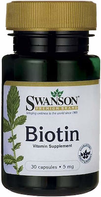 Swanson Biotin Vitamin 5000mcg 30 caps