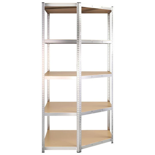 vidaXL Γωνιακή Ραφιέρα Dexion 90x90x180εκ. με 5 Ράφια Συνολικής Αντοχής 875kg