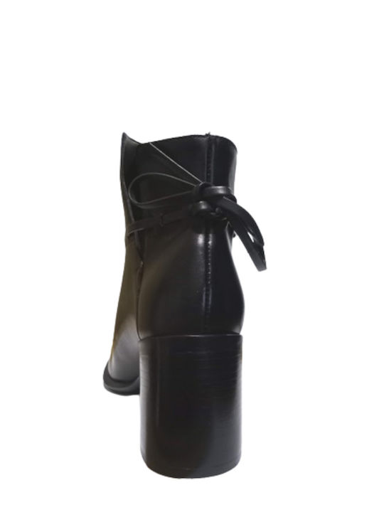 Vegetal D_FAC01 Leather Women's Ankle Boots Black