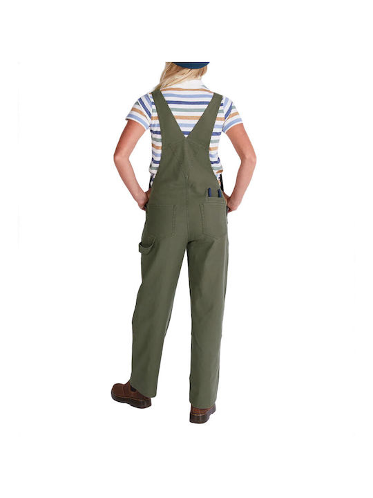 SALTY CREW W LONG HAUL OVERALL PANTS DUSTY OLIVE