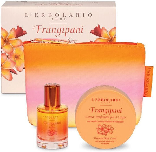 L' Erbolario Frangipani Дамски Комплект с Лосион за тяло 3бр