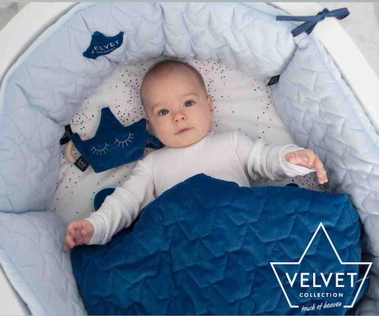 La Millou Velvet Crib Bumpers Classic Inside Green 25x210cm