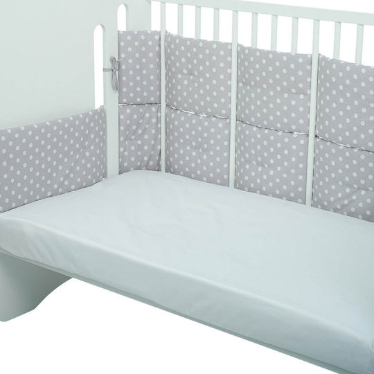 Mother Baby Softy Crib Bumpers Classic Inside Gray 23x265cm