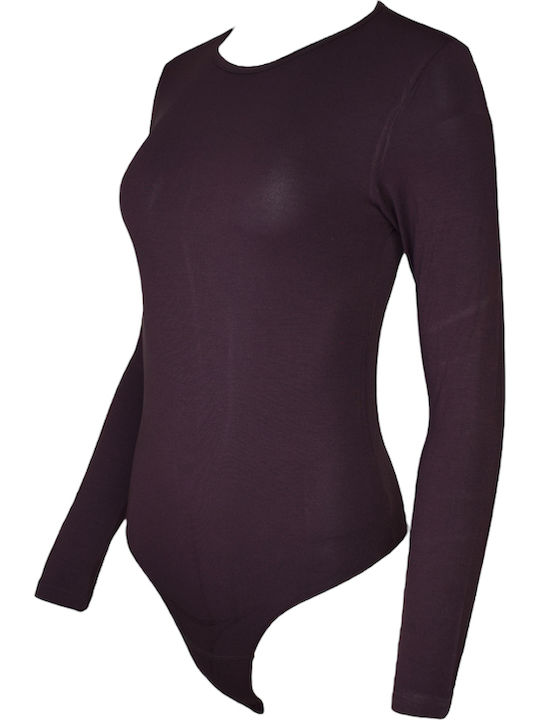 Frauen Bodysuit Damen-Bodysuits Braun