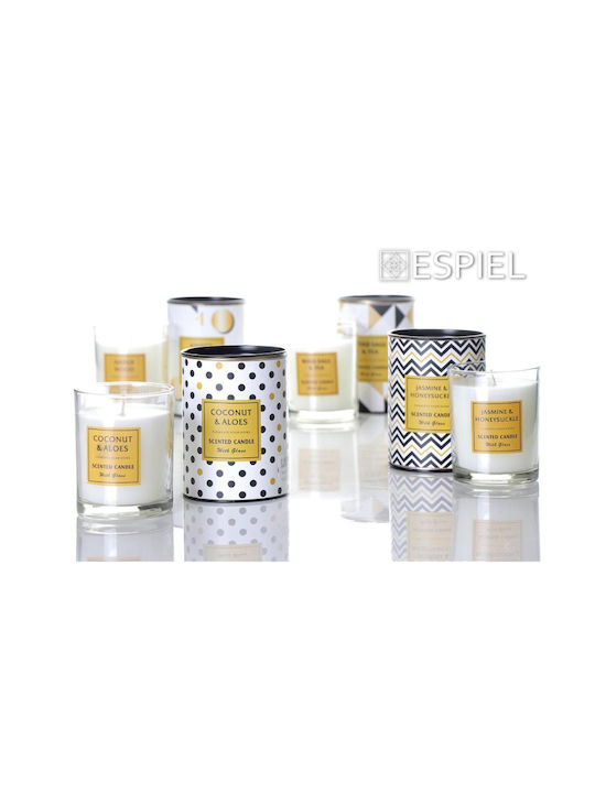 Espiel Scented Candle Jar with Scent Jasmine & Honeysuckle Multicolour 230gr 1pcs