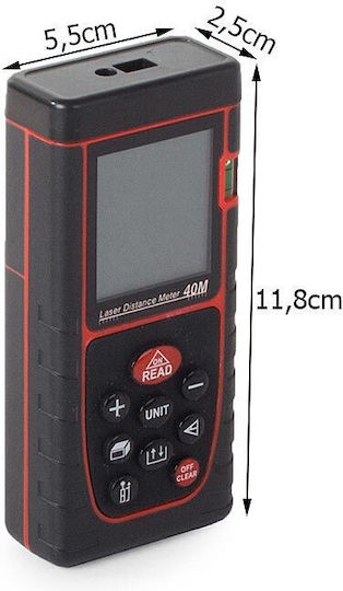Verk Group Laser Distance Meter AT11277 with Range up to 40m