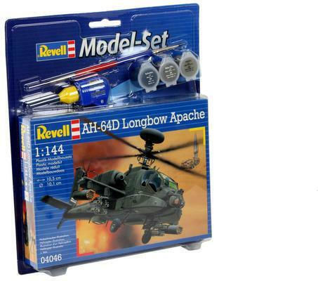 Revell AH-64D Longbow Apach Φιγούρα Μοντελισμού Ελικόπτερο Πράσινη 79 Κομματιών σε Κλίμακα 1:144 με Κόλλα και Χρώματα 10.5x10.1εκ.