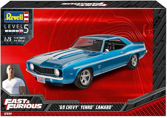 Revell Chevrolet Fast & Furious '69 Yenko Camaro Modellfigur Auto 92 Teile im Maßstab 1:25