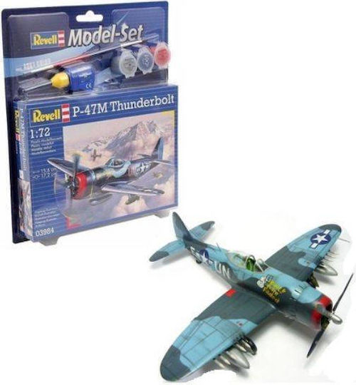Revell P-47M Thunderbolt Φιγούρα Μοντελισμού Αεροπλάνο 67 Κομματιών σε Κλίμακα 1:72 με Κόλλα και Χρώματα 15.6x17.2εκ.