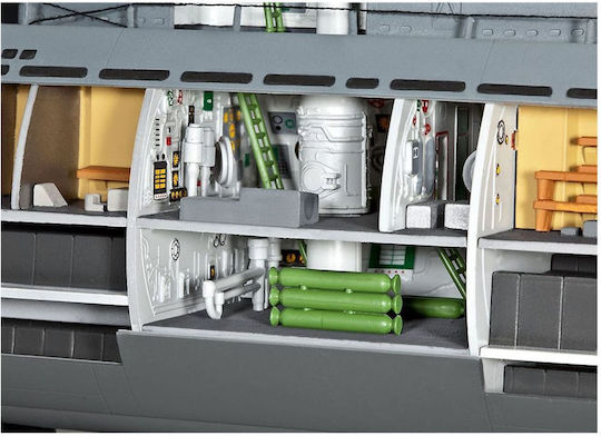 Revell U-Boat XXI Type w. Interieur Modeling Figure Submarine Gray 163 Pieces in Scale 1:144 53.1cm.