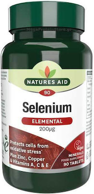 Natures Aid Selenium 200mg 90 ταμπλέτες