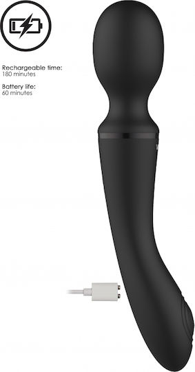Vive Enora Δονητής Μασάζ 22cm Black