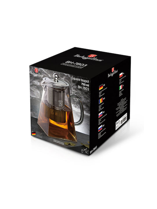 Berlinger Haus Τσαγιέρα με Φίλτρο Γυάλινη Διάφανη 750ml