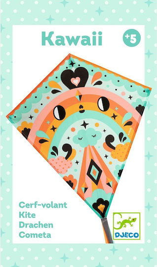 Djeco Rhombus Kite Kawaii Fabric with Tail 70x60cm 1pc
