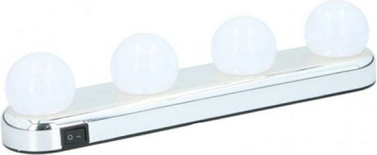 Grundig Set 4 Lămpi de Iluminat pentru Oglinzi de Machiaj LED Baterie L31xL6xH7cm
