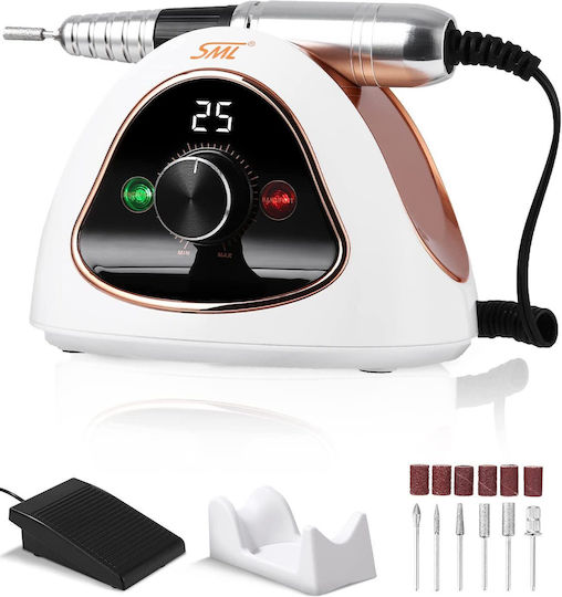 SML Nail Drill Power 65W White with 45000 Rotations per Minute