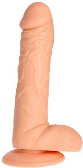 Toyz4lovers Real Rapture Sky Emotion Реалистично дилдо с Топки и Вендуза Бял 25.5см