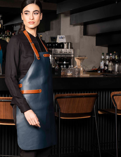 Xapron Ποδιά Barista / Bartender Ολόσωμη Kansas Μπλε