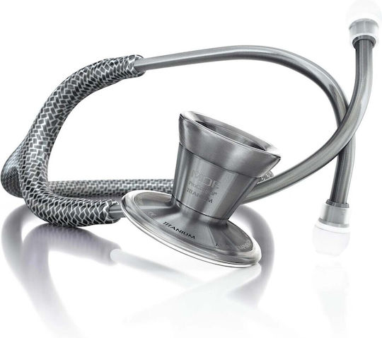 MDF Instruments ProCardial Кардиологичен Стетоскоп Непрекъснато с Двоен Конус Титан-въглеродова фибра / Металика Сив