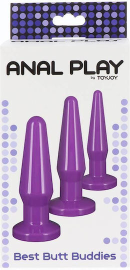 ToyJoy Best Butt Buddies Anale Plugs Elektrische Gitarren Lila 8.5cm