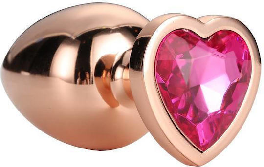Dream Toys Gleaming Love Gold Plug Πρωκτική Σφήνα Large Χρυσή 9.5cm
