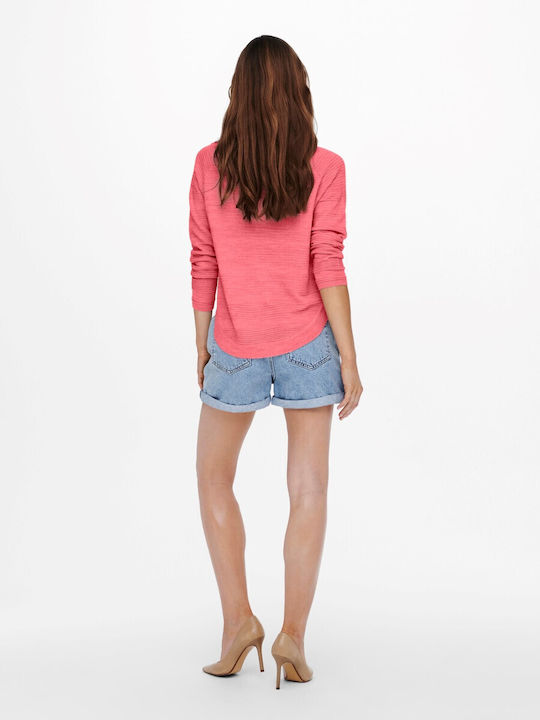 Only Damen Langarm Pullover Sun Kissed Coral