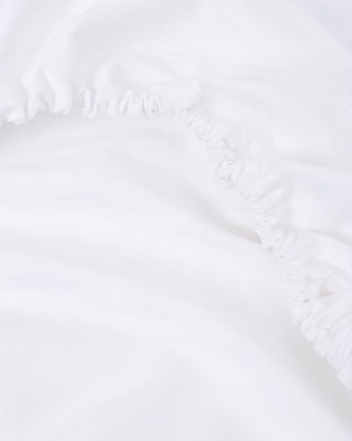 Pennie Hotelbettlaken Angepasst Weiß Einzel 100x200cm Baumwolle 1Stück