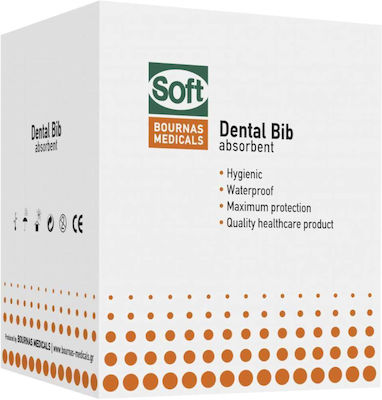 Bournas Medicals Prosop Dentar Portocaliu 1ply + 1ply cu distribuitor 500buc