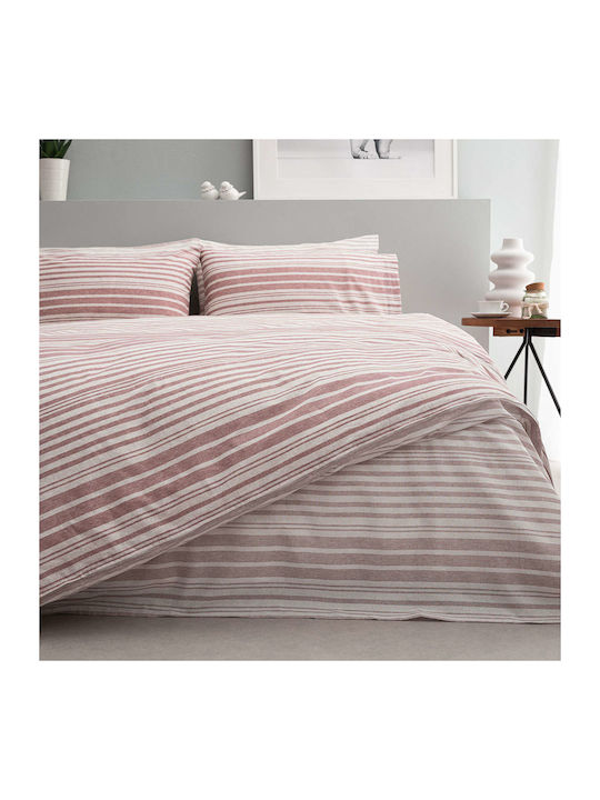 Vesta Home Duvet Cover Set Cotton Queen with 2 Pillowcases 230x240 Virginia 2