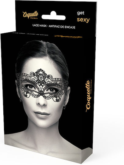 Coquette Chic Desire Mask BDSM Маска в Черен Цвят